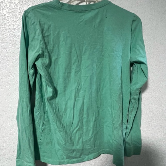 Life Is Good Teal Long Sleeve Shirt with Snowflake - Picture 5 of 5